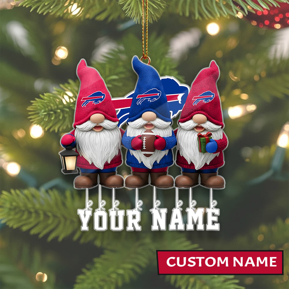 LIMITED EDITION - NEW CUSTOMIZED NFL03 BFB BUFFALO BILLS ORNAMENT