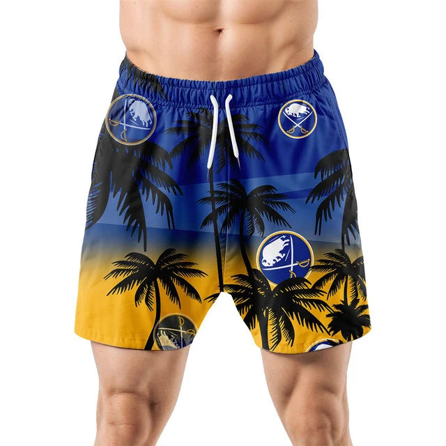LIMITED EDITION - NEW CUSTOMIZED NHL28 BFS BUFFALO SABRES UNISEX HAWAIIAN SHIRT & SHORTS SET