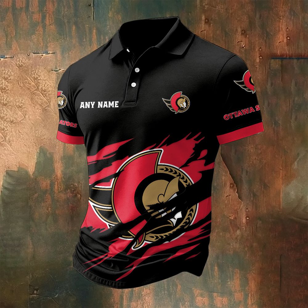 LIMITED EDITION - NEW CUSTOMIZED NHL29 OSN OTTAWA SENATORS POLO SHIRT