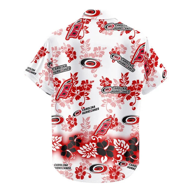 LIMITED EDITION - NEW CUSTOMIZED NHL07 CLH CAROLINA HURRICANES UNISEX HAWAIIAN SHIRT & SHORTS SET