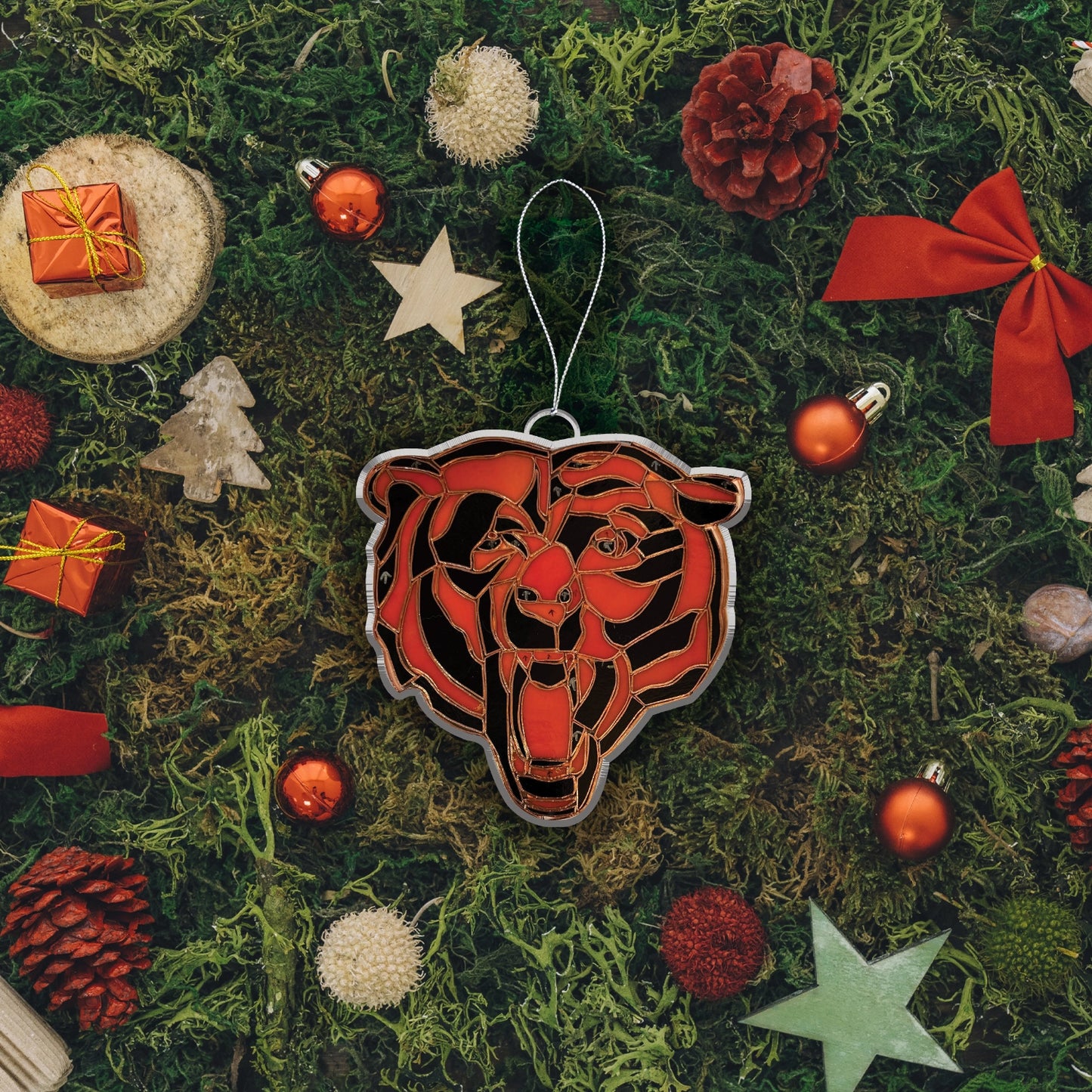 LIMITED EDITION - NEW CUSTOMIZED NFL26 CCB CHICAGO BEARS ACRYLIC ORNAMENT