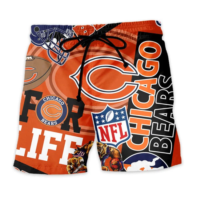 LIMITED EDITION - NEW CUSTOMIZED NFL26 CCB CHICAGO BEARS UNISEX HAWAIIAN SHIRT & SHORTS SET