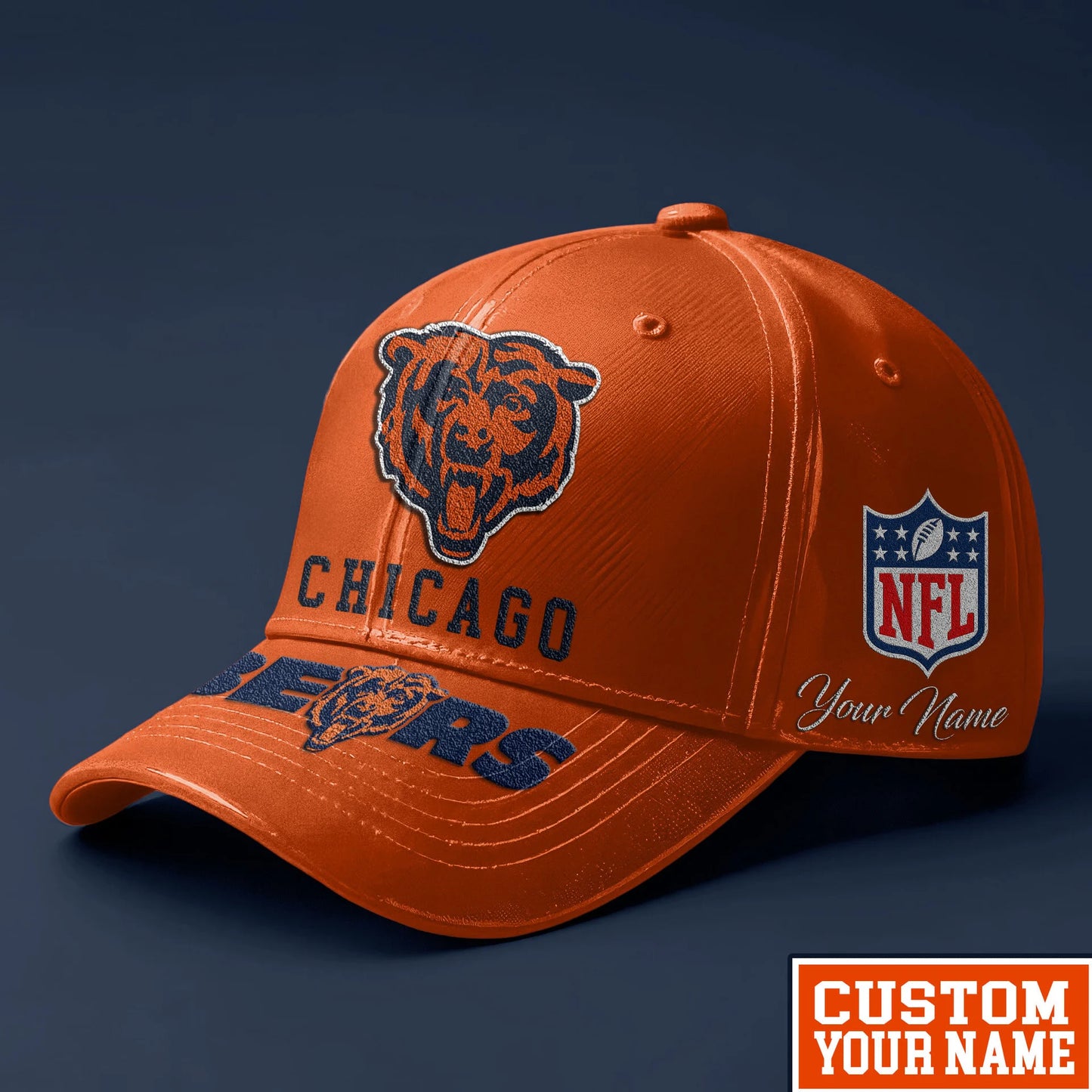LIMITED EDITION - NEW CUSTOMIZED NFL26 CCB CHICAGO BEARS CLASSIC CAP