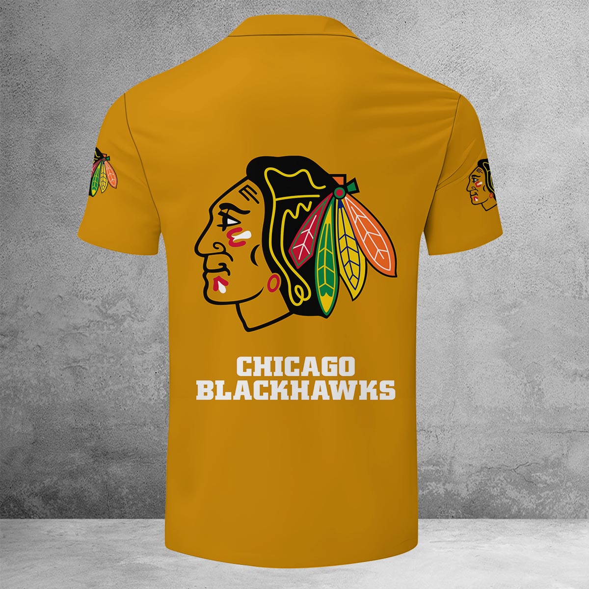 LIMITED EDITION - NEW CUSTOMIZED NHL08 CBH CHICAGO BLACKHAWKS ZIP POLO SHIRT