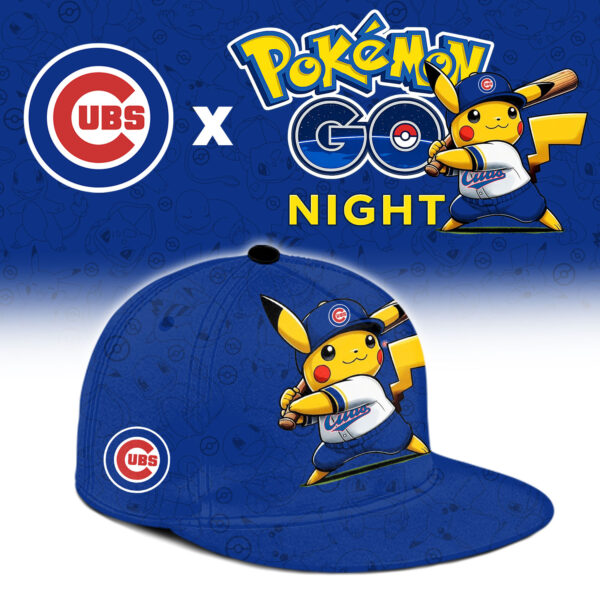 LIMITED EDITION - NEW CUSTOMIZED MLB04 CCS CHICAGO CUBS x POKEMON BASEBALL JERSEY & CAP