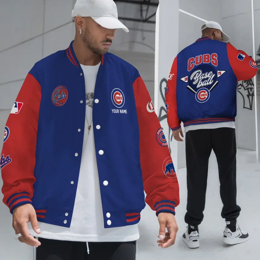 LIMITED EDITION - NEW PREMIUM MLB04 CCS CHICAGO CUBS SATIN VARSITY JACKET