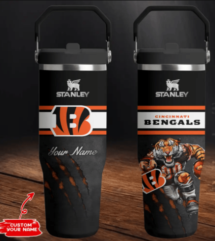 LIMITED EDITION - NEW CUSTOMIZED NFL16 CCB CINCINNATI BENGALS TUMBLER CUP