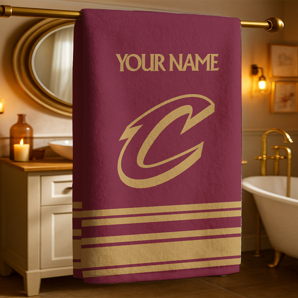 The Cavs NBA Personalized Beach & Bath Towel