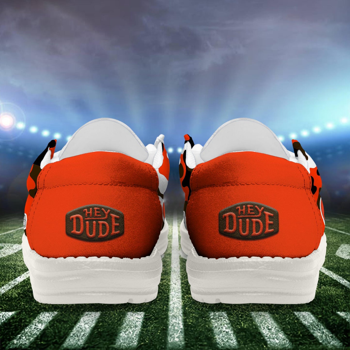 LIMITED EDITION - NEW CUSTOMIZED NFL29 CLB CLEVELAND BROWNS LOAFER SHOES