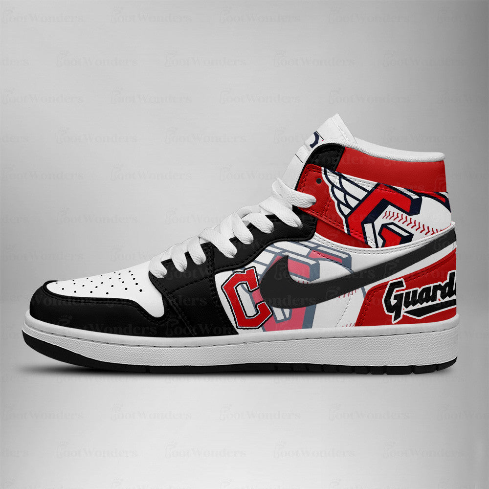 LIMITED EDITION - NEW CUSTOMIZED MLB13 CGS CLEVELAND GUARDIANS AIR JORDAN SNEAKERS