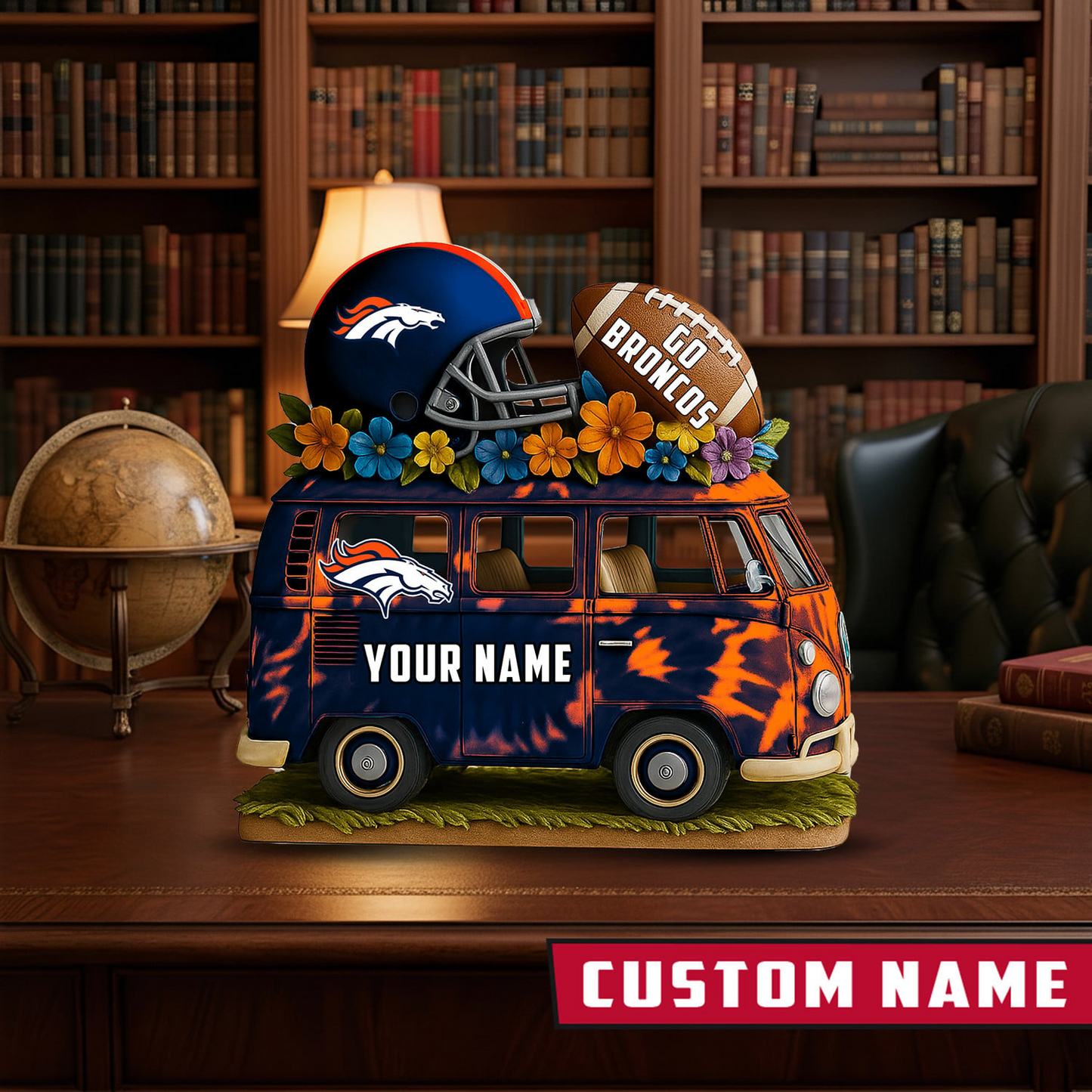 LIMITED EDITION - NEW CUSTOMIZED NFL13 DVB DENVER BRONCOS BUS ACRYLIC BLOCK