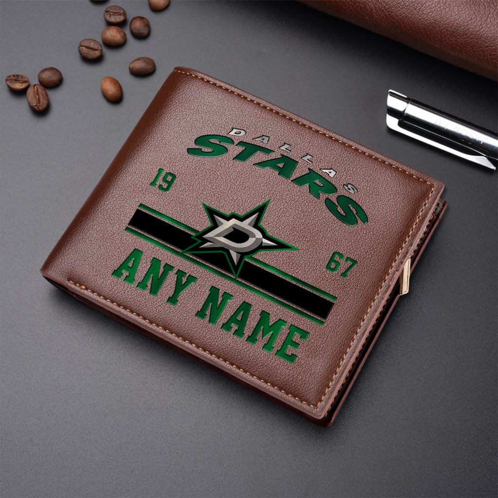LIMITED EDITION - NEW CUSTOMIZED NHL15 DLS DALLAS STARS LEATHER WALLET
