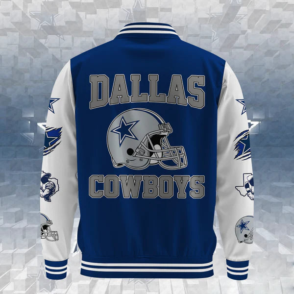 LIMITED EDITION - NEW CUSTOMIZED NFL21 DCB DALLAS COWBOYS BASEBALL JACKET