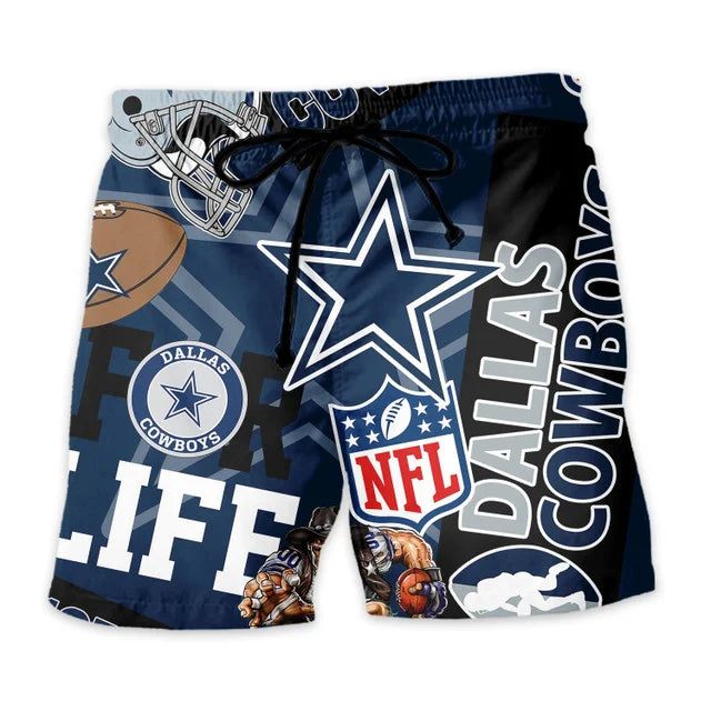 LIMITED EDITION - NEW CUSTOMIZED UNISEX NFL21 DCB DALLAS COWBOYS HAWAIIAN SHIRT & SHORTS SET