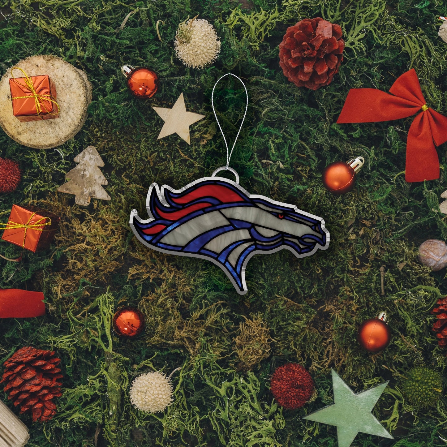 LIMITED EDITION - NEW CUSTOMIZED NFL13 DVB DENVER BRONCOS ACRYLIC ORNAMENT