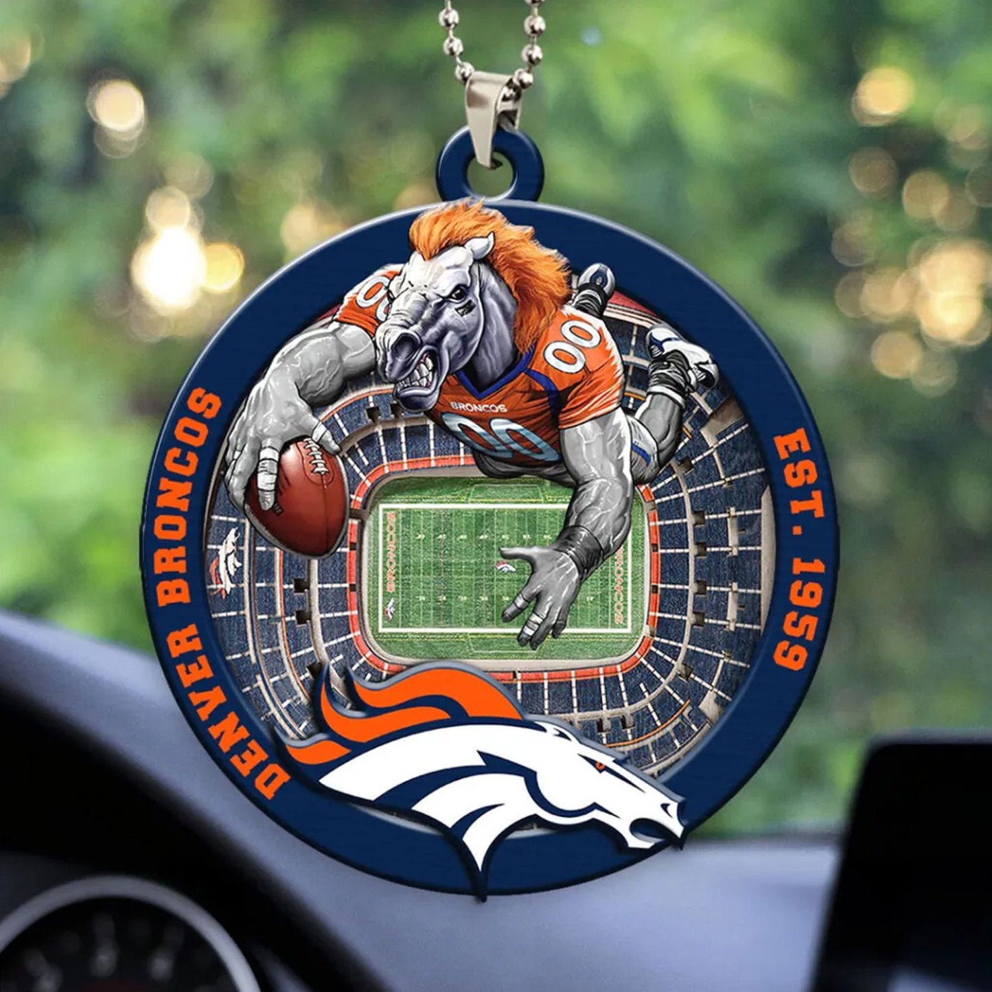 LIMITED EDITION - NEW CUSTOMIZED NFL13 DVB DENVER BRONCOS ORNAMENT
