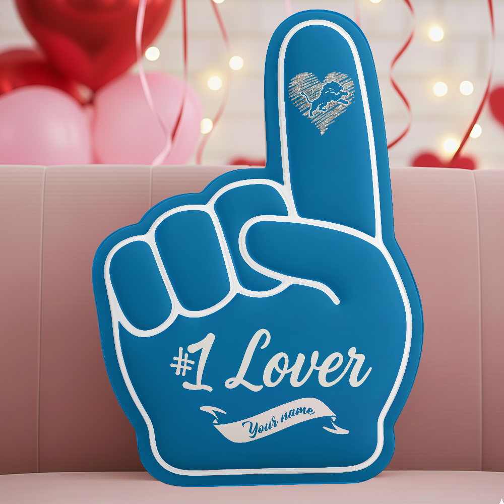 LIMITED EDITION - NEW CUSTOMIZED NFL04 DTL DETROIT LIONS 3D BODY PILLOW