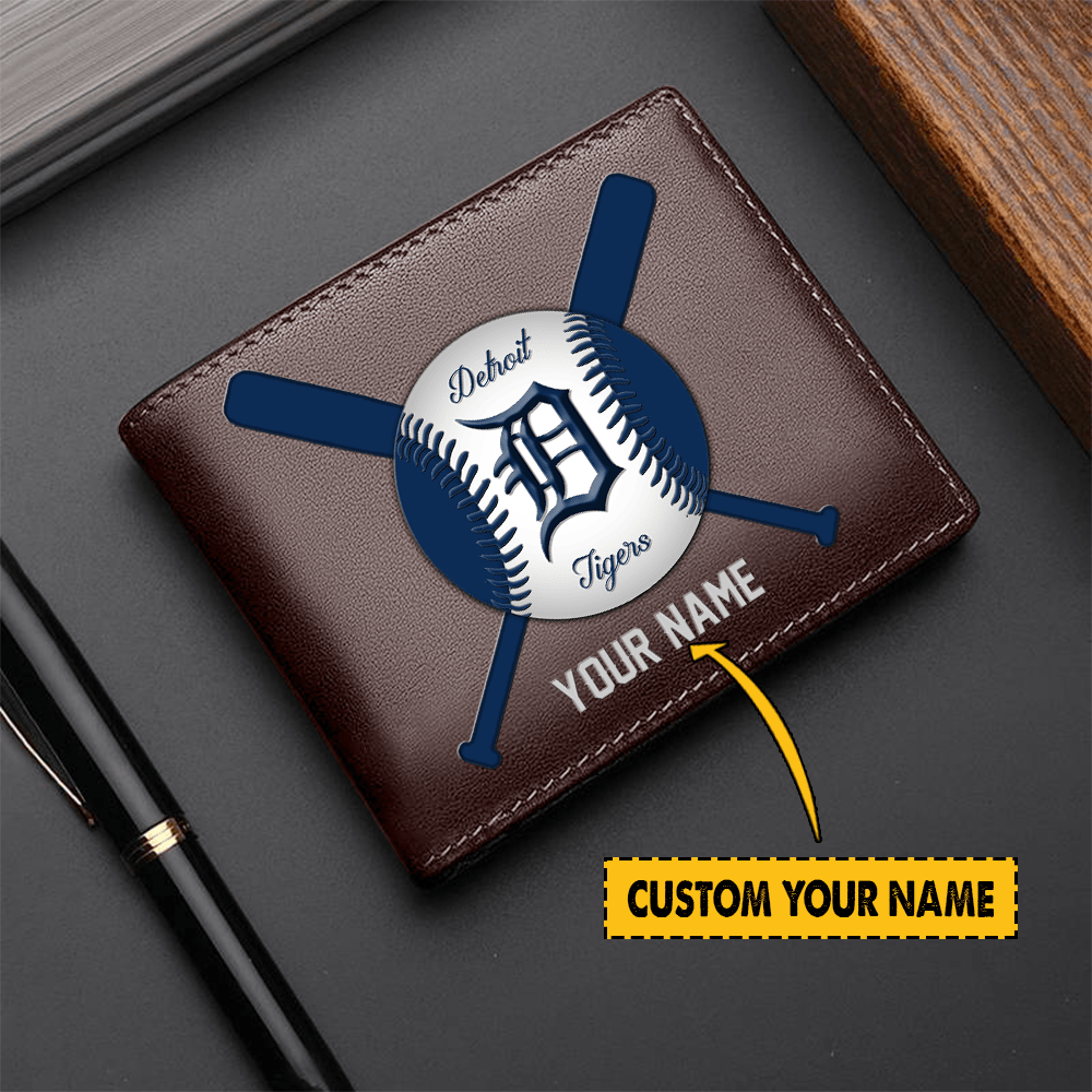 LIMITED EDITION - NEW CUSTOMIZED MLB16 DTS DETROIT TIGERS LEATHER WALLET