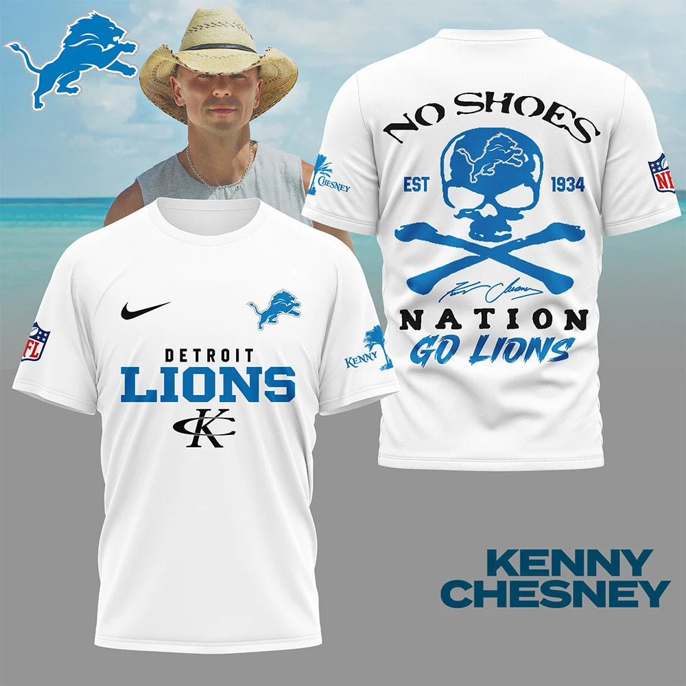LIMITED EDITION - NEW CUSTOMIZED NFL04 DTL DETROIT LIONS T-SHIRT | MULTIPLE COLORS AVAILABLE