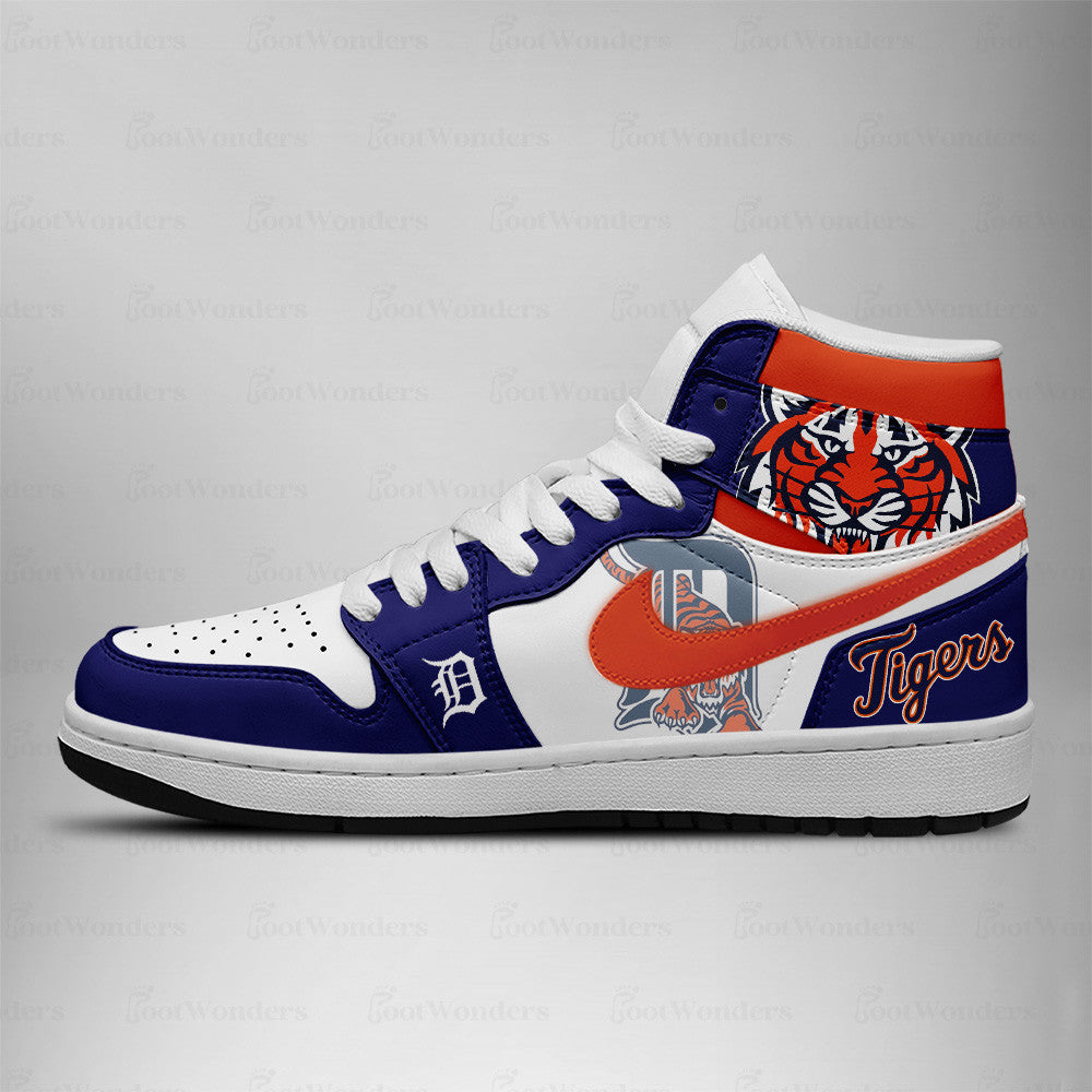 LIMITED EDITION - NEW CUSTOMIZED MLB16 DTS DETROIT TIGERS AIR JORDAN SNEAKERS