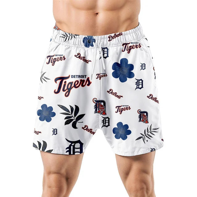 LIMITED EDITION - NEW CUSTOMIZED MLB16 DTS DETROIT TIGERS UNISEX HAWAIIAN SHIRT & SHORTS SET