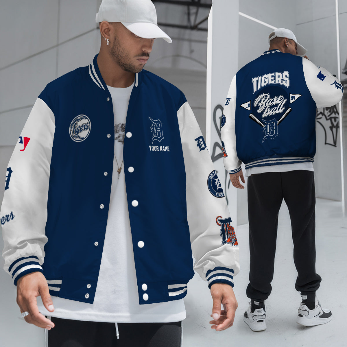 LIMITED EDITION - NEW PREMIUM MLB16 DTS DETROIT TIGERS SATIN VARSITY JACKET