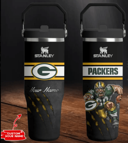 LIMITED EDITION - NEW CUSTOMIZED NFL08 GBP GREEN BAY PACKERS TUMBLER CUP