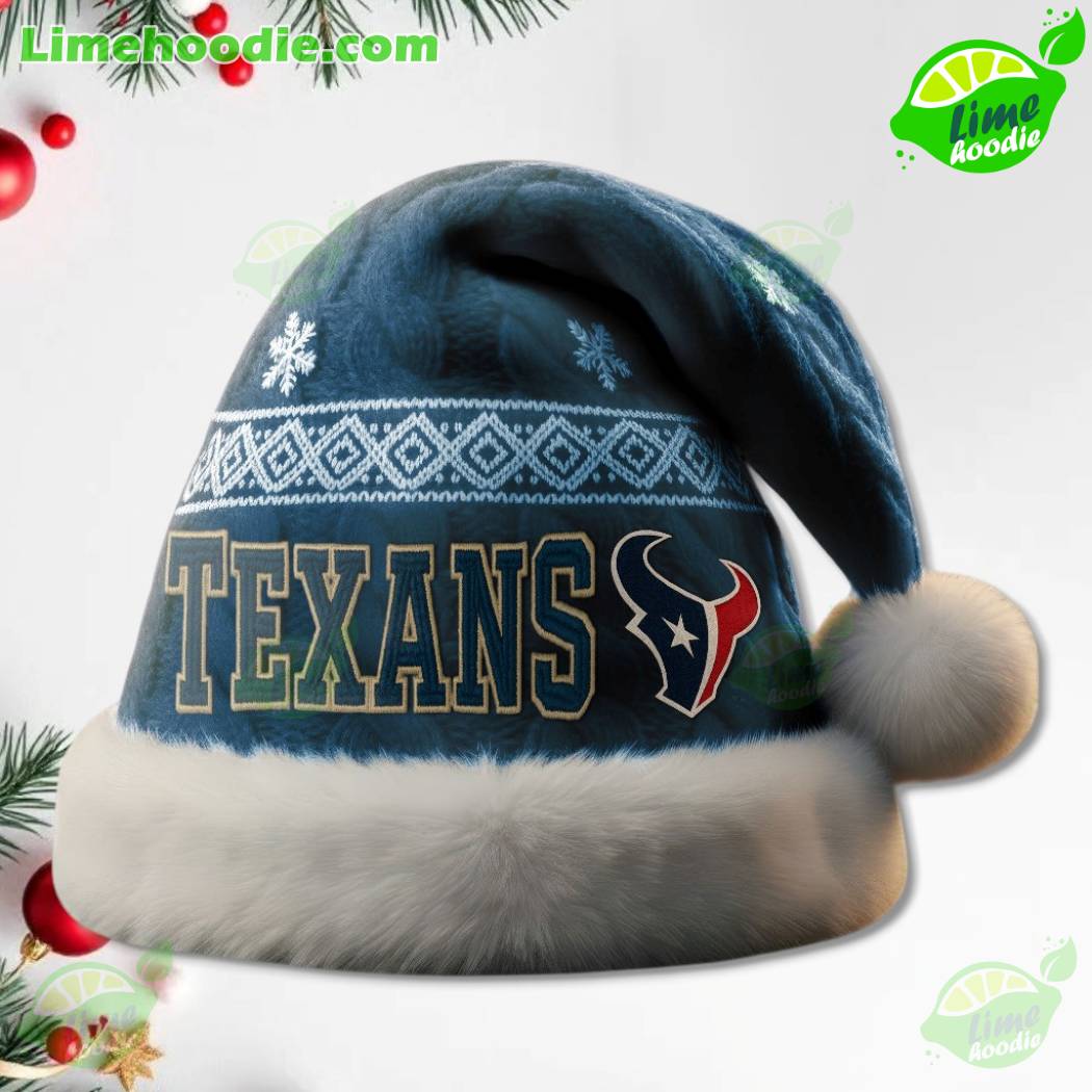 LIMITED EDITION - NEW CUSTOMIZED NFL15 HTT HOUSTON TEXANS CHRISTMAS HAT