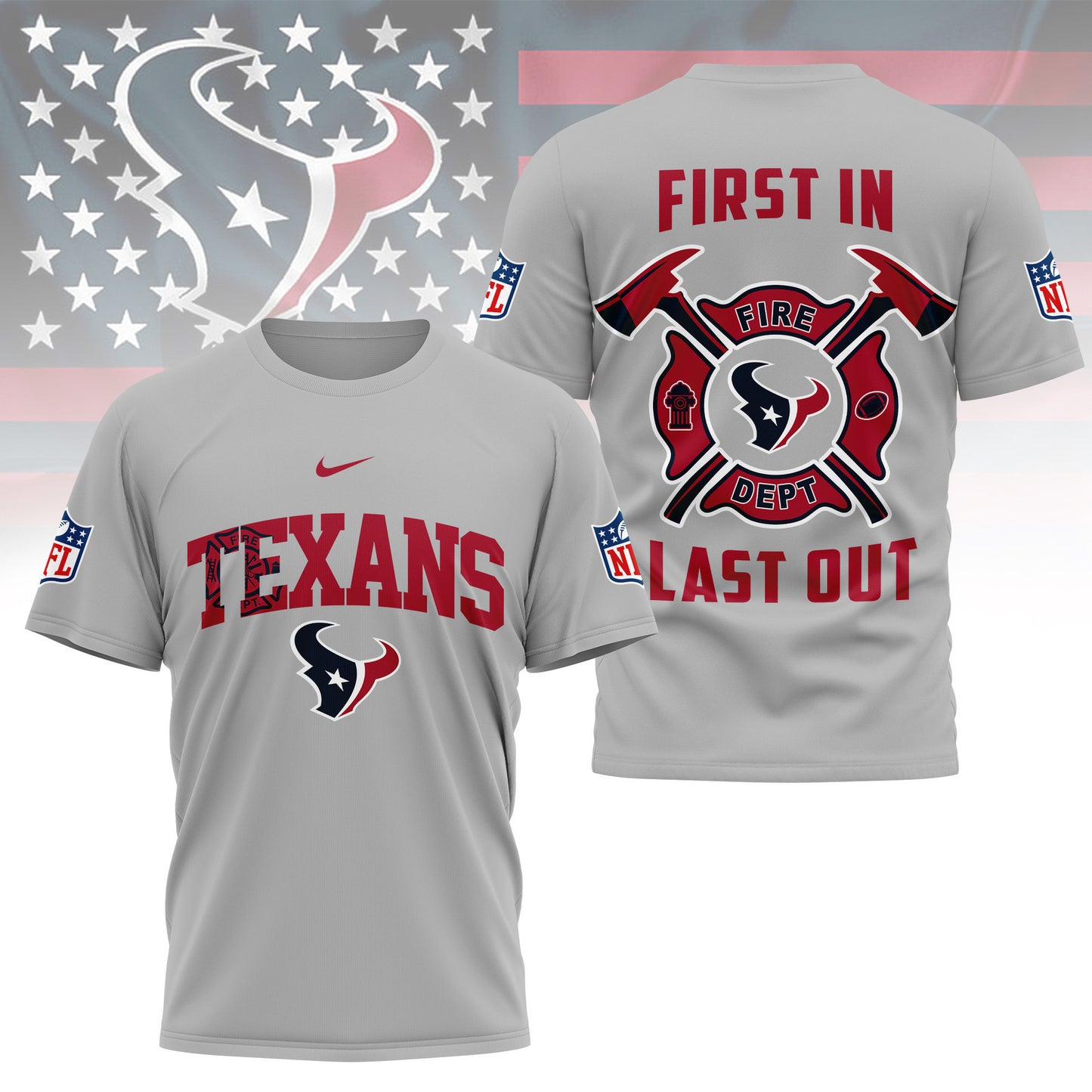 LIMITED EDITION - NEW CUSTOMIZED NFL15 HTT HOUSTON TEXANS T-SHIRT | MULTIPLE COLORS AVAILABLE