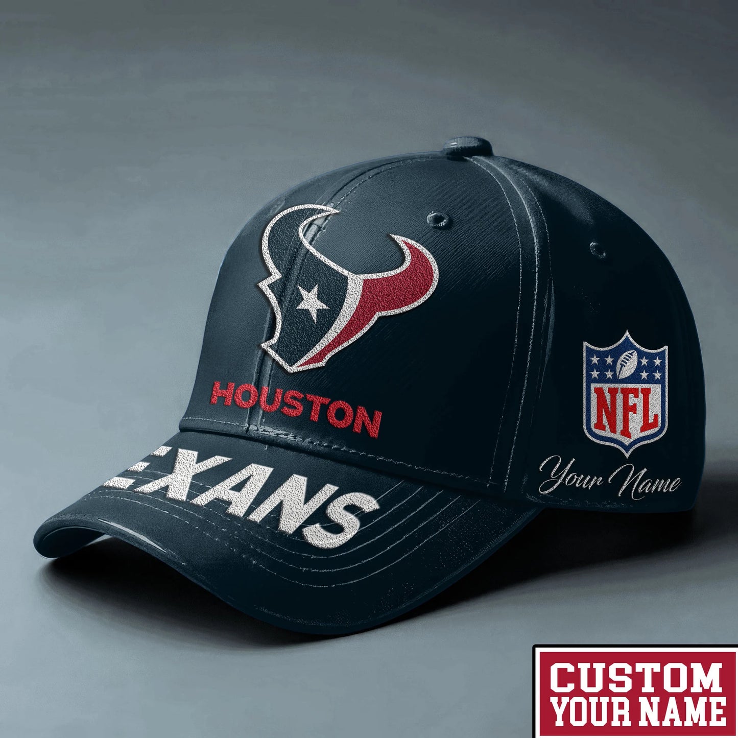 LIMITED EDITION - NEW CUSTOMIZED NFL15 HTT HOUSTON TEXANS CLASSIC CAP