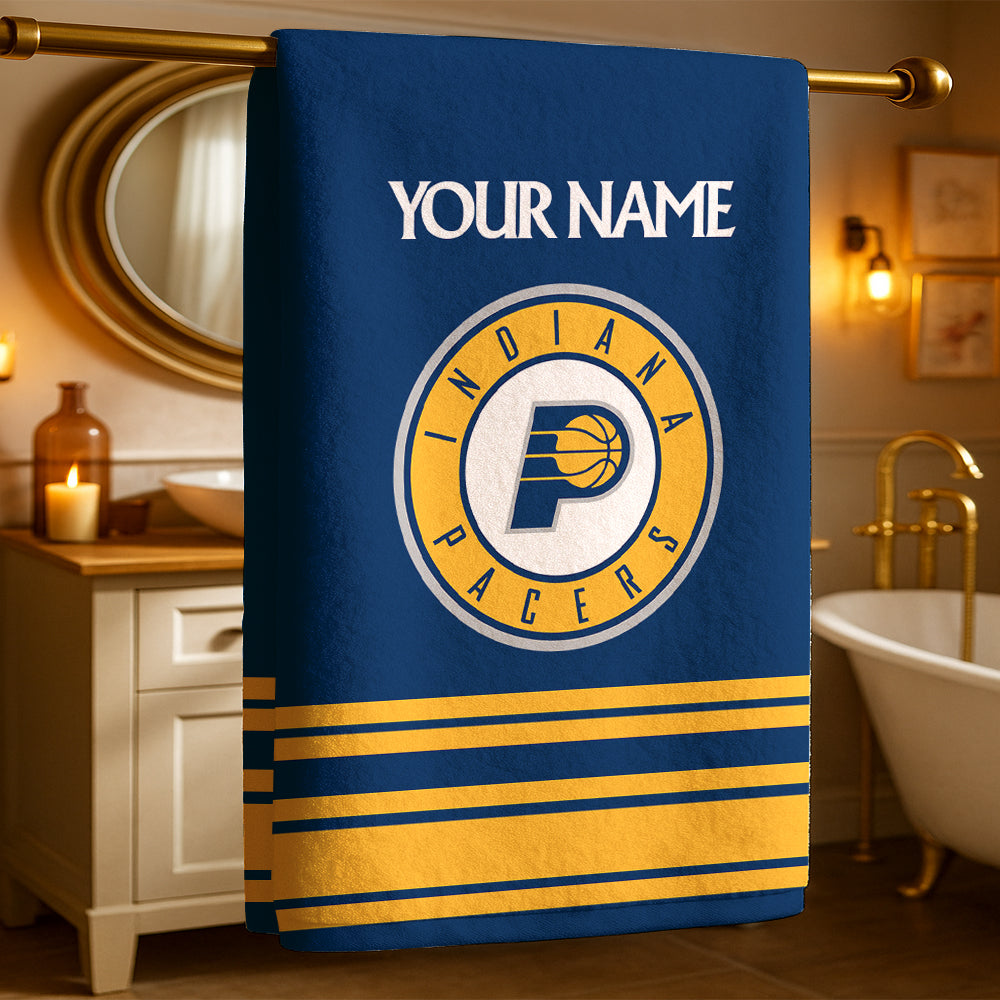 The Pacers NBA Personalized Beach & Bath Towel
