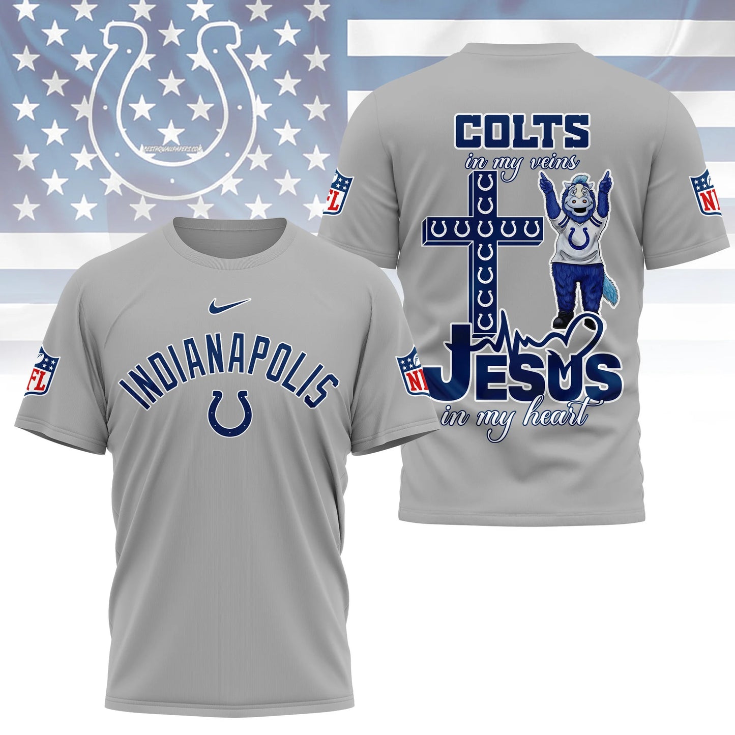 LIMITED EDITION - NEW CUSTOMIZED NFL17 IDC INDIANAPOLIS COLTS T-SHIRT | MULTIPLE COLORS AVAILABLE