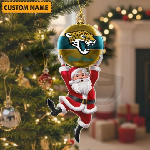 LIMITED EDITION - NEW CUSTOMIZED NFL30 JSJ JACKSONVILLE JAGUARS CHRISTMAS ACRYLIC ORNAMENT