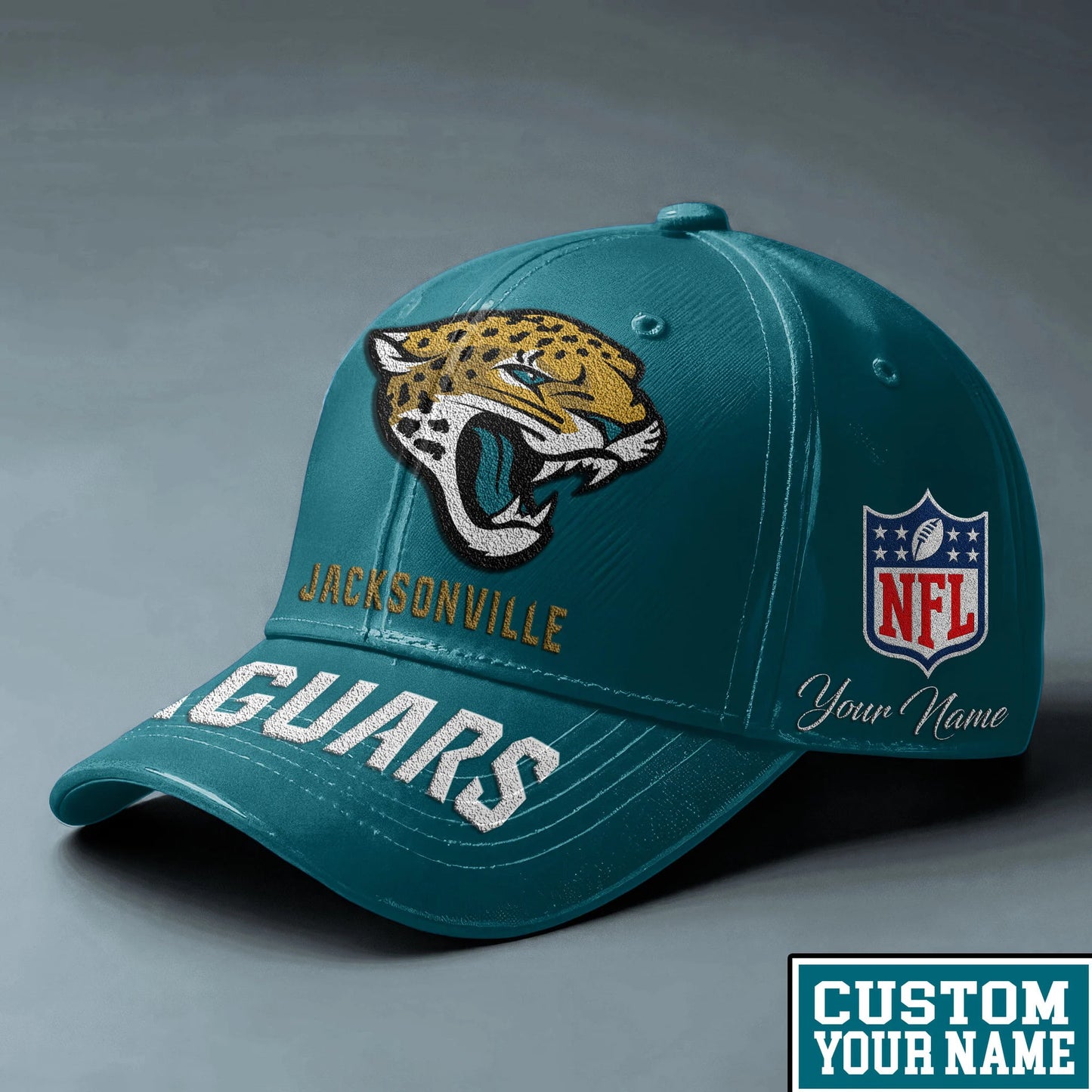 LIMITED EDITION - NEW CUSTOMIZED NFL30 JSJ JACKSONVILLE JAGUARS CLASSIC CAP