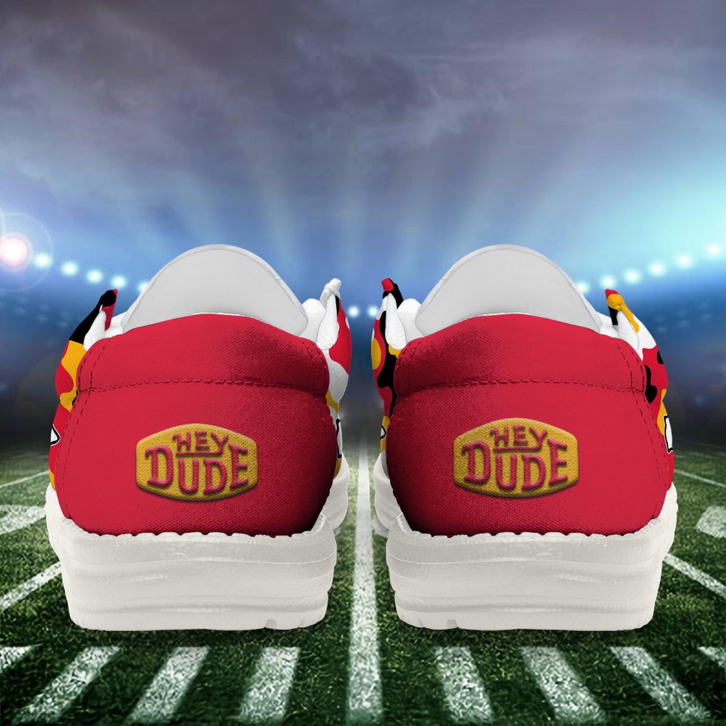 LIMITED EDITION - NEW CUSTOMIZED NFL01 KCC KANSAS CITY CHIEFS LOAFER SHOES
