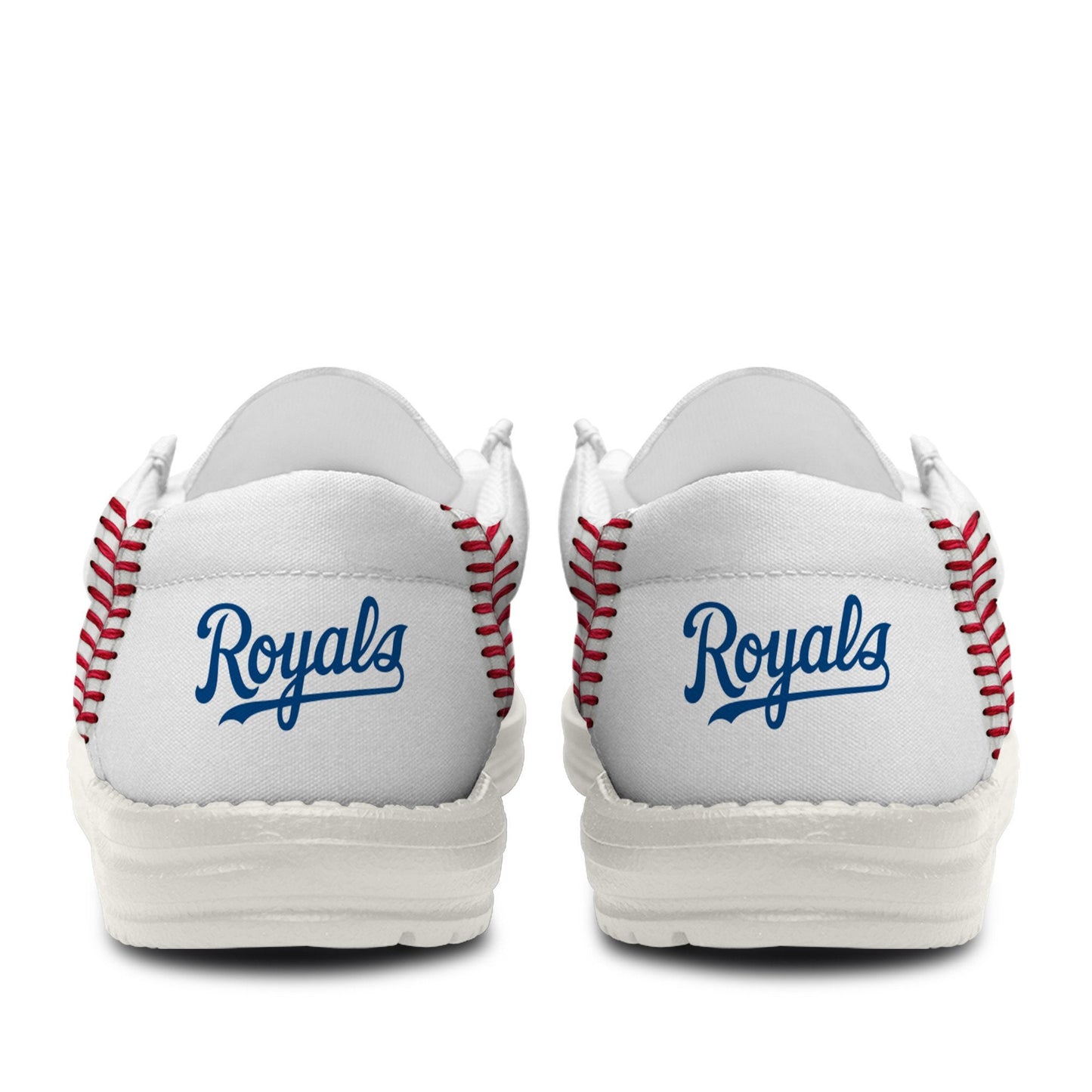 LIMITED EDITION - NEW CUSTOMIZED MLB19 KCR KANSAS CITY ROYALS LOAFER SHOES