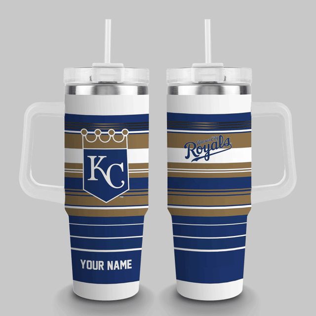 LIMITED EDITION - NEW CUSTOMIZED MLB19 KC ROYALS TUMBLER CUP