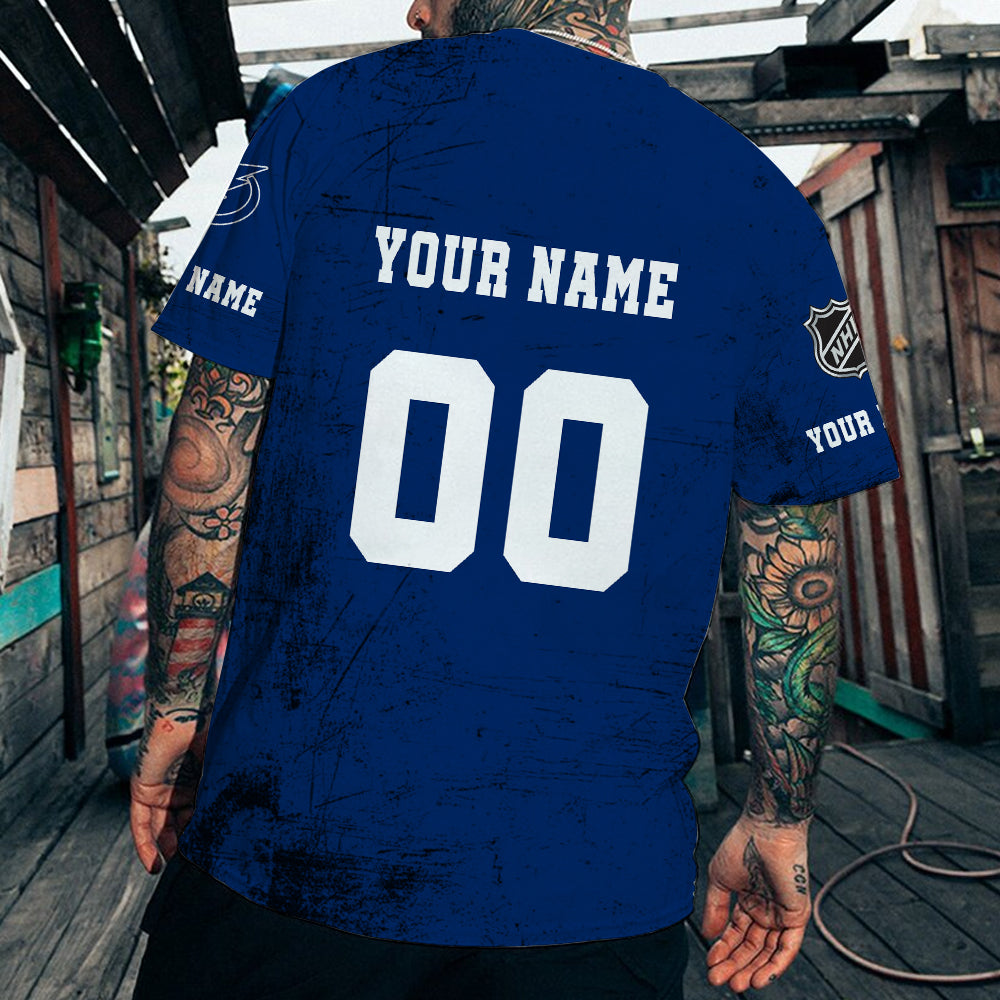 LIMITED EDITION - NEW CUSTOMIZED NHL12 TPL TAMPA BAY LIGHTNING T-SHIRT FOR FANS
