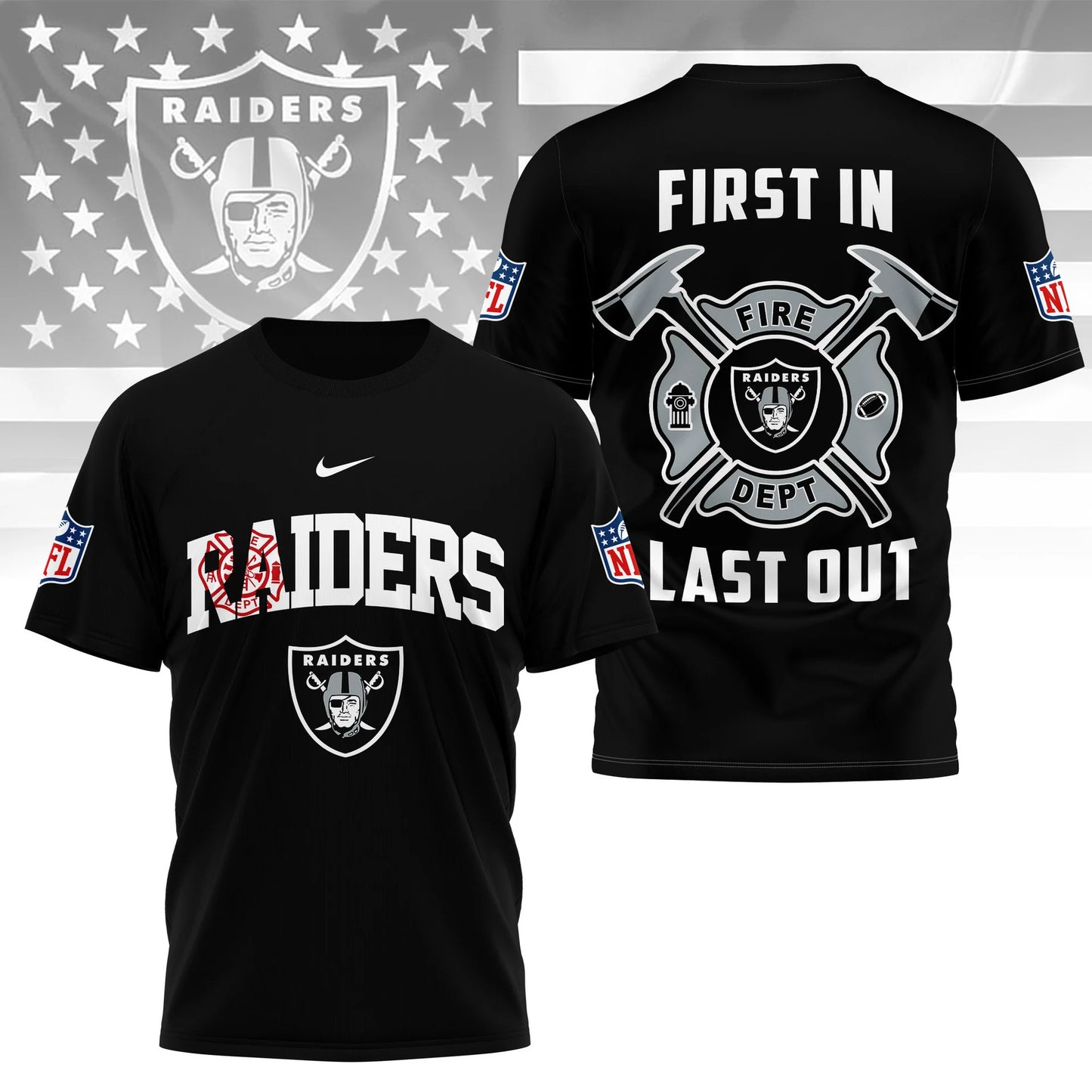 LIMITED EDITION - NEW CUSTOMIZED NFL07 LVR LAS VEGAS RAIDERS T-SHIRT | MULTIPLE COLORS AVAILABLE