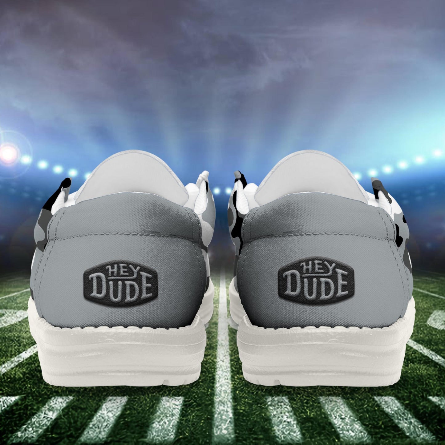 LIMITED EDITION - NEW CUSTOMIZED NFL07 LVR LAS VEGAS RAIDERS LOAFER SHOES