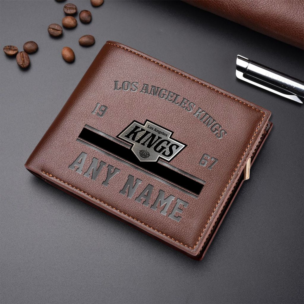 LIMITED EDITION - NEW CUSTOMIZED NHL16 LAK LOS ANGELES KINGS LEATHER WALLET