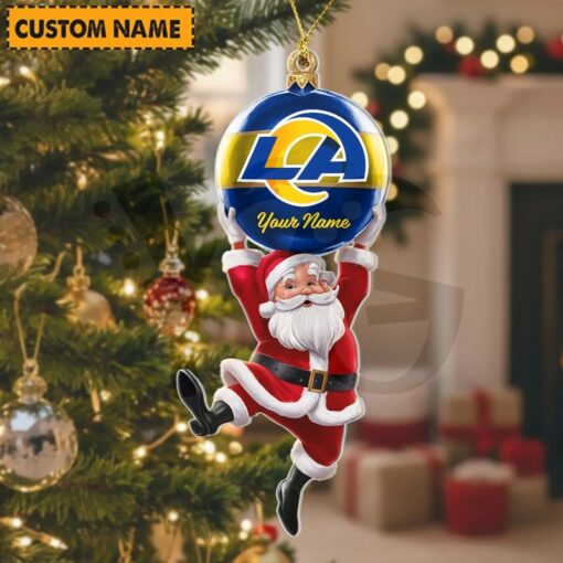 LIMITED EDITION - NEW CUSTOMIZED NFL22 LAR LOS ANGELES RAMS CHRISTMAS ACRYLIC ORNAMENT