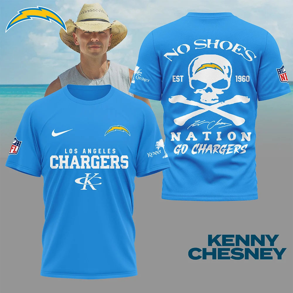 LIMITED EDITION - NEW CUSTOMIZED NFL09 LAC LOS ANGELES CHARGERS T-SHIRT | MULTIPLE COLORS AVAILABLE