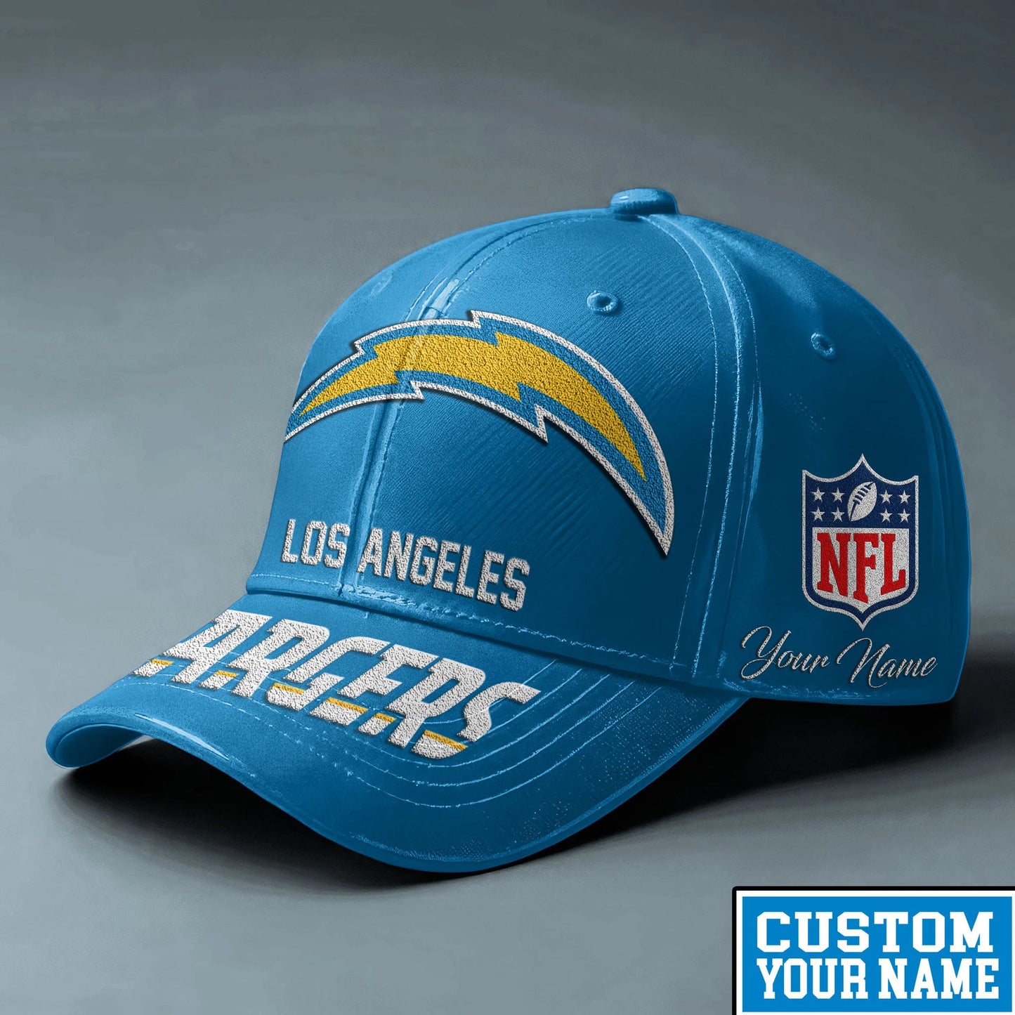 LIMITED EDITION - NEW CUSTOMIZED NFL09 LAC LOS ANGELES CHARGERS CLASSIC CAP