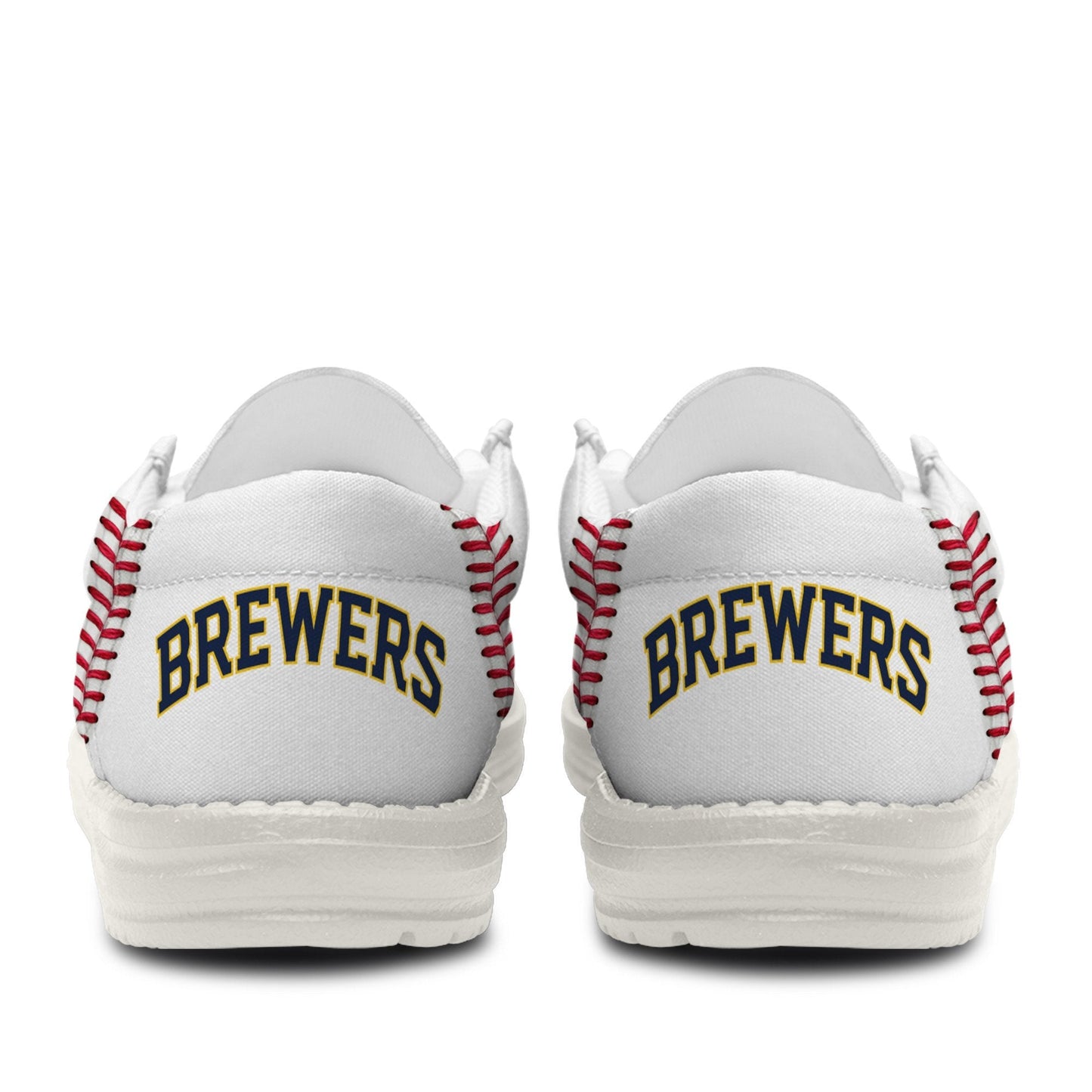 LIMITED EDITION - NEW CUSTOMIZED MLB15 MBS MILWAUKEE BREWERS LOAFER SHOES