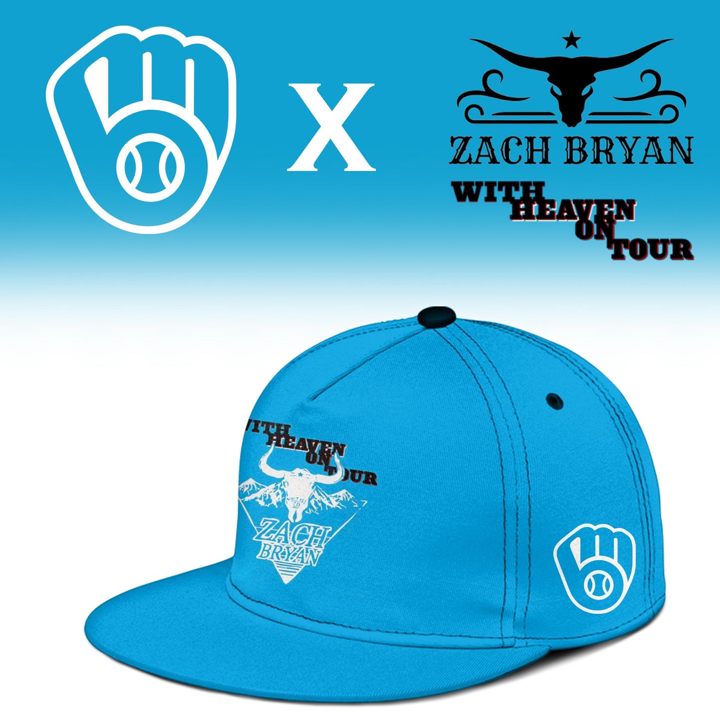 LIMITED EDITION - NEW CUSTOMIZED MLB15 MBS MILWAUKEE BREWERS x ZACH BRYAN BASEBALL JERSEY & CAP