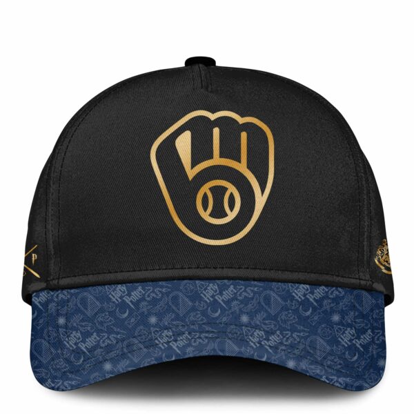 LIMITED EDITION - NEW CUSTOMIZED MLB15 MBS MILWAUKEE BREWERS x HARRY POTTER BASEBALL JERSEY & CAP