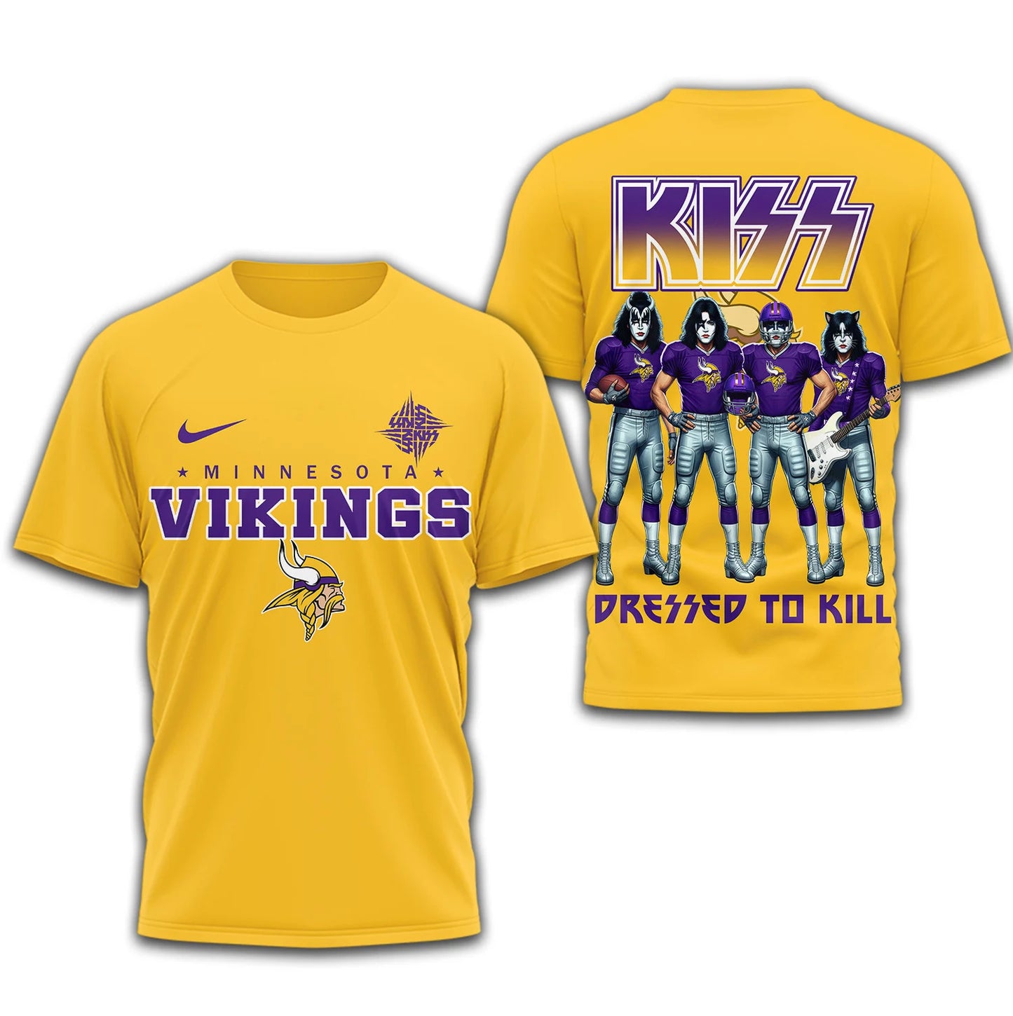 LIMITED EDITION - NEW CUSTOMIZED NFL05 MVK MINNESOTA VIKINGS T-SHIRT | MULTIPLE COLORS AVAILABLE