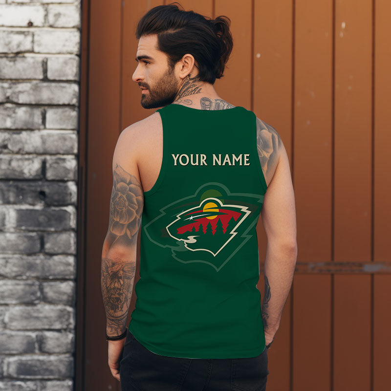 LIMITED EDITION - NEW CUSTOMIZED NHL13 MNW MINNESOTA WILD UNISEX TANK TOP