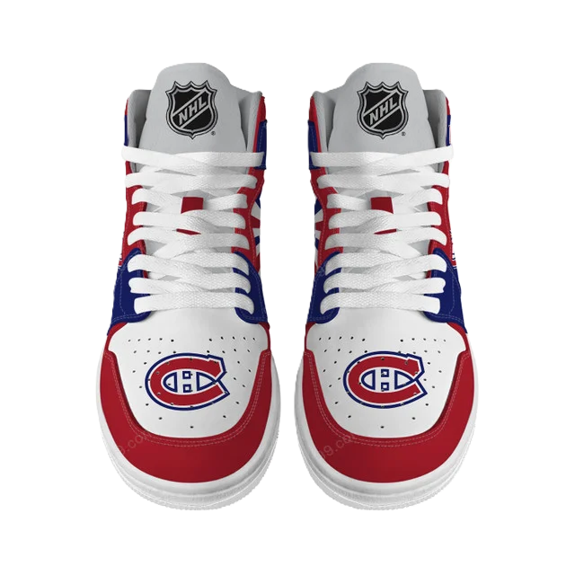 LIMITED EDITION - NEW CUSTOMIZED NHL11 MT CANADIENS AIR JORDAN SNEAKERS